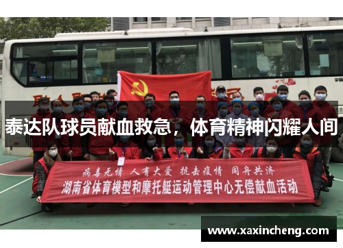 泰达队球员献血救急，体育精神闪耀人间